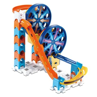 Imagen de VTech Marble Rush Fun Fair Set Electronic M200E, Circuito de canicas Interactivo y Juguete construcción para niños +4 años, Dos norias electrónicas más Accesorios, Versión ESP