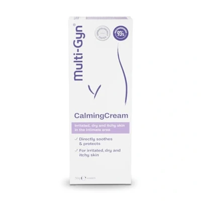 Imagen de Multi Gyn Calmingcream 50g Alivia directamente la picazón y las irritaciones Cuidado íntimo Sin fragancia con extracto de aloe Dermatológicamente testado.