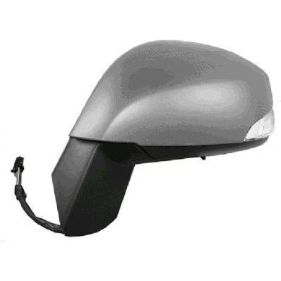 Imagen de espejo retrovisor Van Wezel 4380827 izquierda imprimado completo, asférico, para ajuste elect. espejo, abatible eléctricamente, calefactable, c