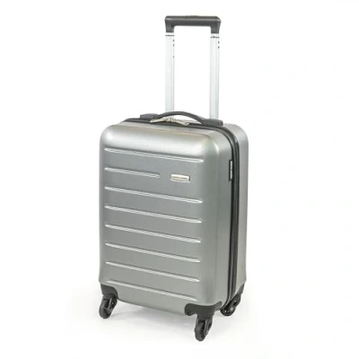Imagen de Maleta Pierre Cardin Voyager CL89351 S, aprobada por la Cabina, de Lados Duros con 4 Ruedas giratorias, Peso 3kg y Altura 54,4cm (Gris, S)