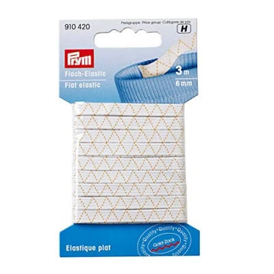 Imagen de Prym, Elástico, Blanco, 6 mm