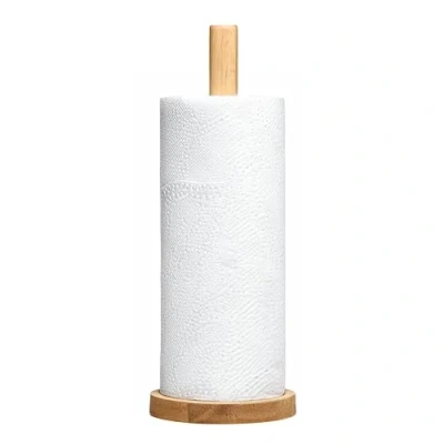 Imagen de Premier Portarrollos de Cocina Madera Caucho, marrón, H31 x W12 D12cm