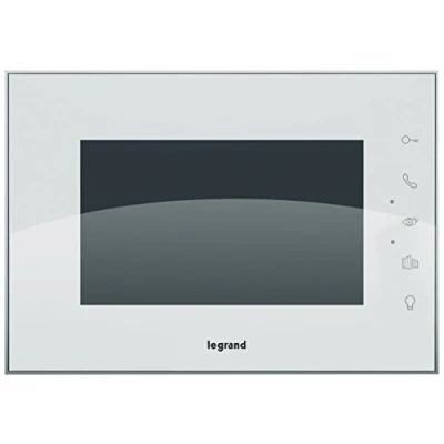 Imagen de Legrand Videoportero 369235, Monitor Vídeoportero, Intercomunicador, interior, 7 pulgadas, en color, Táctil, Manos libres , ampliar (369220) para 2 de familia hogar, Blanco