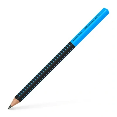 Imagen de Faber Castell 511910 Jumbo Grip Two Tone Lápiz (HB, 1 unidad), color negro y azul