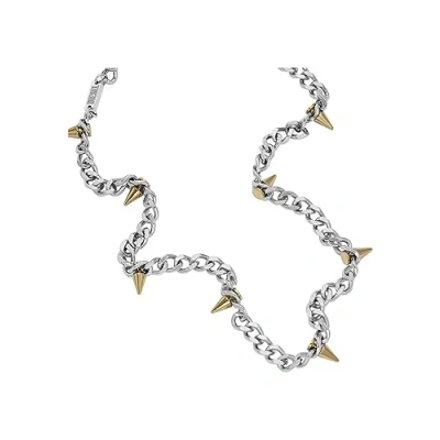 Imagen de Diesel Collar Hombre, Cadena Acero Inoxidable, Plata