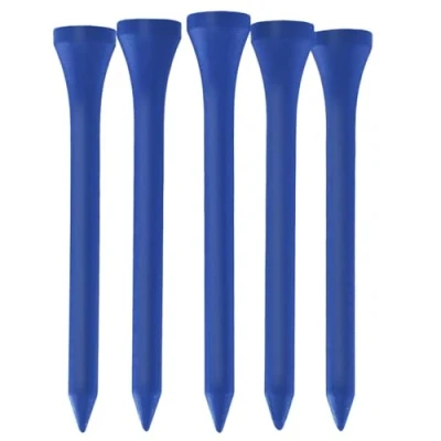 Imagen de TH golf Camisetas de bambú 70 mm Paquete 50 y 100 Múltiples opciones color duraderas ecológicas premium (paquete 100, azul rey)