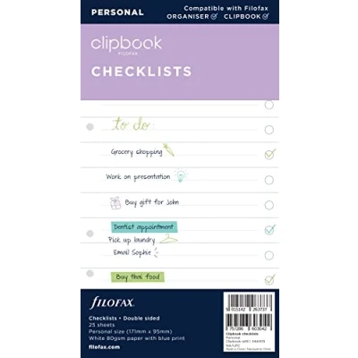 Imagen de Filofax 344005 Agenda, clip portatil Personal to do