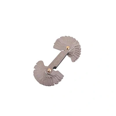 Imagen de Alnicov Medidores de rosca,52pcs tornillo rosca paso herramienta medidor,Sistema métrico 60+pulgadas 55tornillo juego herramientas medición