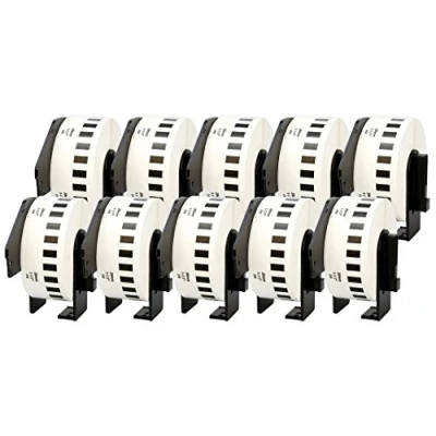 Imagen de 10 Compatibles Rollos DK22210 DK 22210 29mm x 30,48m Etiquetas continuas para Brother P Touch QL 500 550 560 570 700 720NW 800 810W 820NWB 1050 1060N 1100 1110NWB