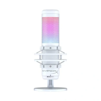 Imagen de Micrófono HYPERX QuadCast S, USB C, Para PS5/PS4/PC/Mac, 4 patrones polares, Control de ajuste ganancia, Blanco