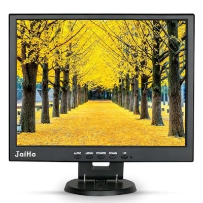 Imagen de Monitor HDMI de 14 Pulgadas 1024x768 4:3 Pantalla LCD Pequeña Seguridad CCTV con HDMI/VGA/BNC/AV para PC Raspberry Pi Security Cámara STB DVD DVR Ordenador