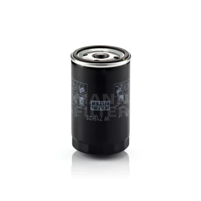 Imagen de MANN FILTER W 719/22 Filtro de aceite M 20 X 1.5 con dos válvulas bloqueo retorno enroscable PORSCHE: 944 Coupé, 968 Coupé