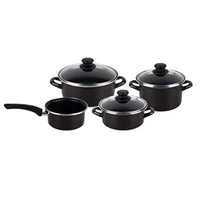 Imagen de Magefesa Kenia Bateria de cocina 7 piezas, inducción, antiadherente libre PFOA, limpieza lavavajillas apta para todas las cocinas, vitroceramica, gas