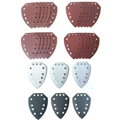 Imagen de Set de 30 lijas para amoladora manual Parkside PAHS 10.8A1, 12A1, PHS 160A1, 160B2, 160B3, PMS 130, XQ, XQSE, dimensiones ;nticas a PHSZ30A1, PHSZ30B2, PHSZ30C3 y PHSZ18C3