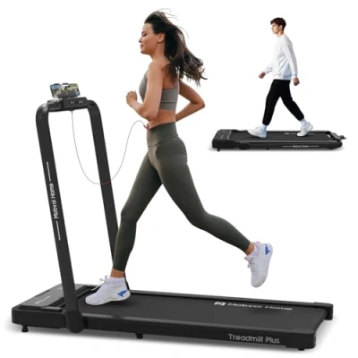Imagen de Mobvoi Home Treadmill Plus Plegable, 3 en 1 Cinta de Correr Eléctrica, para Oficina，2.5HP, 12 km/h 120 kg Caminadora Casa,Cinta con Altavoz