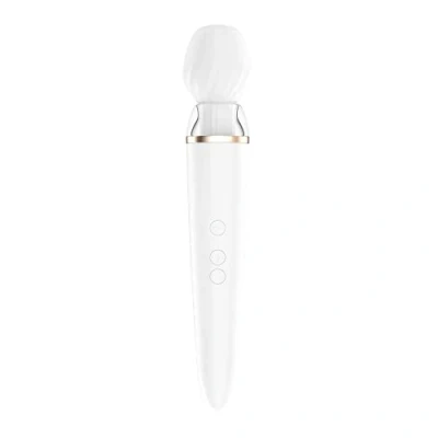 Imagen de Satisfyer Double Wand er Connect App PlatanomelónBlanco