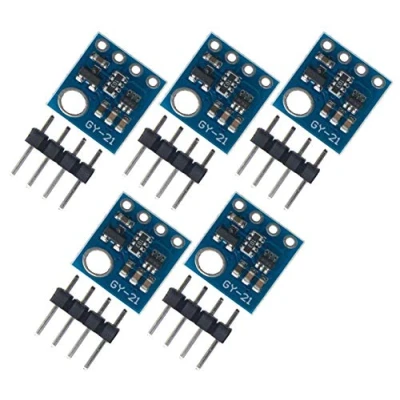 Imagen de 5 piezas GY 21 HTU21 HTU21D Módulo de sensor humedad Interfaz I2C