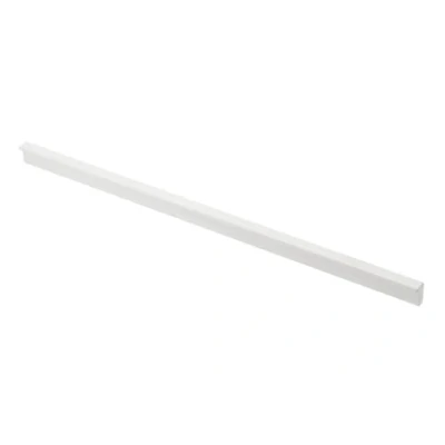 Imagen de GTV Pillar Tirador para muebles (aluminio, color blanco mate, delgado y elegante, altos, versátil, 360 x 18,5 10,7 mm, con tornillos, moderno funcional)