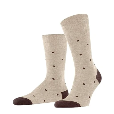 Imagen de FALKE Dot M SO algodón estampado 1 par, Calcetines Hombre, Beis (Taupe Melange 4045), 43 46