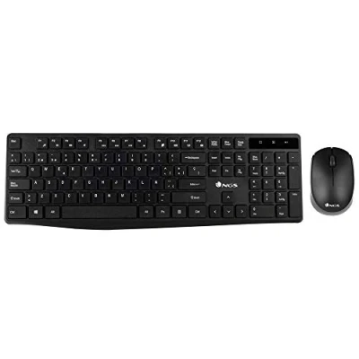 Imagen de Pack Ngs Allure Kit Teclado Qwerty Italiano Y Ratón Inalámbrico De 2,4 Ghz. 1200 Dpi. Negro
