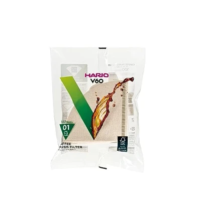 Imagen de Hario Box of Paper Filter for 01 Dripper, 7.1 by 2.1 8.3 inch, 100 Sheets, Misarashi,value Set (Total 300 Sheets)