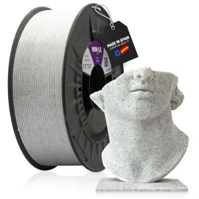 Imagen de WINKLE Filamento PLA HD Texture (Texturizado) Mármol Impresora 3D 1,75mm 300g Precisión Dimensional Bobina