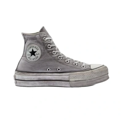 Imagen de CONVERSE Chuck Taylor All Star Hi Lift Canvas LTD, Sneaker Mujer, Gray/Gray/White, 41 EU