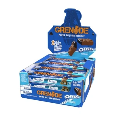 Imagen de Grenade High Protein and Low Carb Barra Sabor OREO, 12 x 60 g