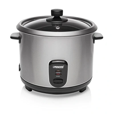 Imagen de Princess 01.271950.01.001 Arrocera con recubrimiento interior antiadherente, Color Acero Inoxidable, 1.8 l