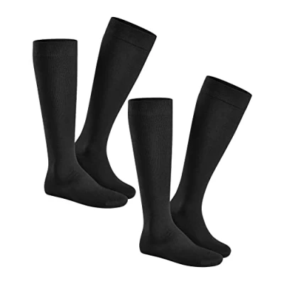 Imagen de Hudson Only Doppelpack Calcetines Altos, Schwarz (Black 0005), 39/42 para Hombre
