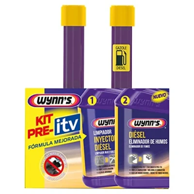 Imagen de Wynn&#039;s Pack Pre ITV Diésel, Aditivos para Motores Limpiador Inyectores Diésel y Antihumos 325ml