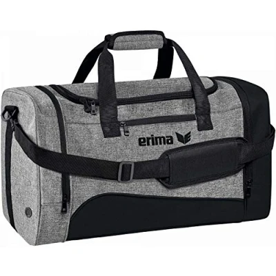 Imagen de erima Club 1900 2.0 Bolsa De Deporte, Unisex Adulto, Negro/Gris Jaspeado, M