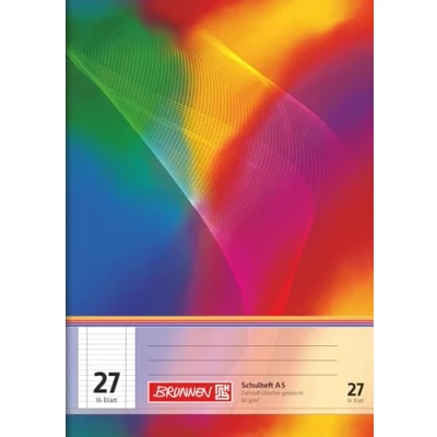 Imagen de Brunnen 104592702 Cuaderno A5 (, 16 hojas, con margen, a rayas, línea 27)