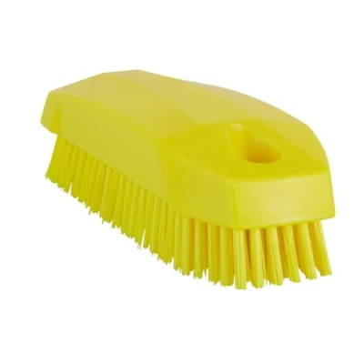 Imagen de Cepillo duro de uñas Vikan, amarilla, Amarillo Adecuado para Ganadería