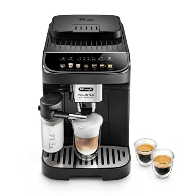Imagen de De&#039;Longhi Magnifica Evo Cafetera Superatomática para Café y Cappuccino, ECAM292.81.B, Sistema LatteCrema, 7 Recetas, Negra