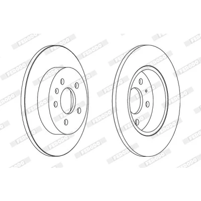 Imagen de FERODO PREMIER DDF1423C Disco de freno 288 12 5 macizo revestido con tornillos AUDI: A4 B7 Avant, Berlina, B6/B7 Cabrio, SEAT: Exeo ST