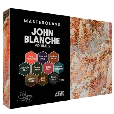 Imagen de The Army Painter El set de pintura, Masterclass John Blanche Volume 2 Paint Set, 6 x 18 ml Warpaints Fanatic Paints, 1 pintura Speedpaint única, Wash, Effect, Metallic y Art Print