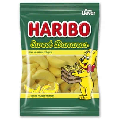 Imagen de HARIBO Sweet Bananas, 1 X G, Plátano, 90 Gramo