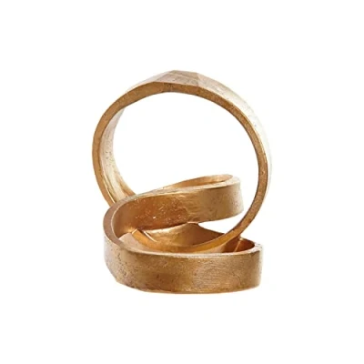 Imagen de Figura Decorativa DKD Home Decor Dorado Abstracto 24 x 16 18 cm