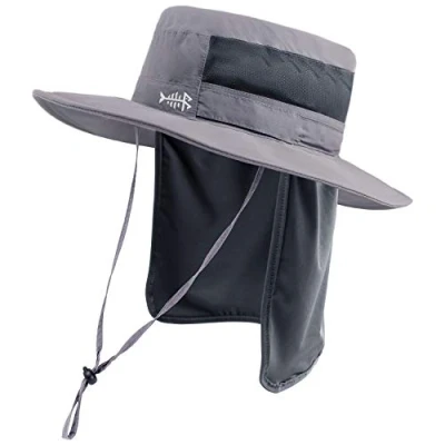 Imagen de Bassdash UPF 50+ Sombrero de Pesca Solar Resistente al Agua con Solapa Cuello Desmontable
