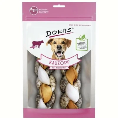 Imagen de DOKAS Mascarilla con piel de pescado El aperitivo especial para perros perfecto entretiempo o recompensas 1 x 120 g