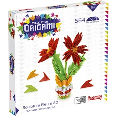 Imagen de Lansay Mille et Un Origami Escultura de flores 3D para edades 8 años en adelante