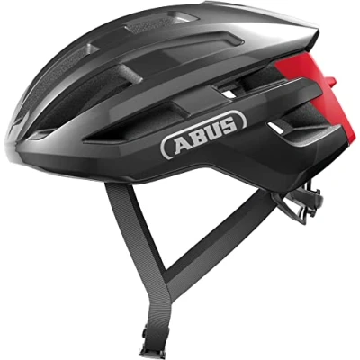 Imagen de ABUS casco de ciclismo carretera PowerDome ligero con sistema ventilación inteligente y perfil aerodinámico Made in Italy para hombre mujer gris oscuro, talla L