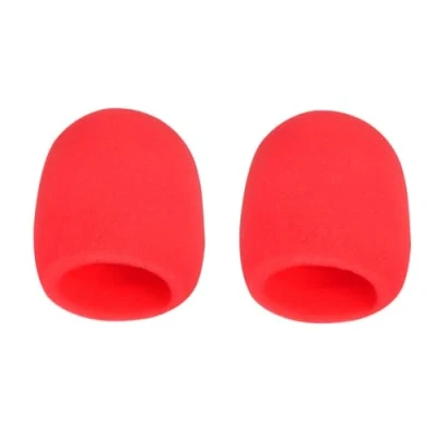 Imagen de cyclingcolors 2X Filtro antipop Compatible con Blue Yeti microfono Micro Espuma antiviento, Rojo