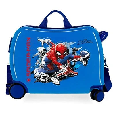 Imagen de Marvel Spiderman Geo Maleta Infantil azul 50x38x20 cms Rígida ABS Cierre combinación 34L 2,1Kgs 4 Ruedas Equipaje de Mano