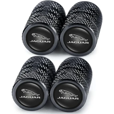 Imagen de Tapones Rueda Coche,Tapones Valvula Coche para Jaguar XE XEL XF XFL XJ F Pace,Valvula con Sello la presión Estable de los neumáticos,Accesorios