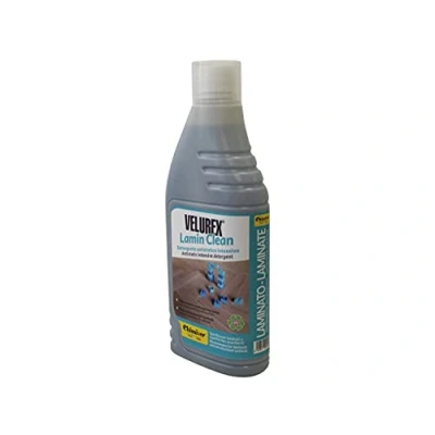 Imagen de Chimiver VELUREX LAMIN Clean Detergente Antiestático para Limpieza de Suelos Laminados y Otras Superficies Duras No Absorbentes Botella 1L.