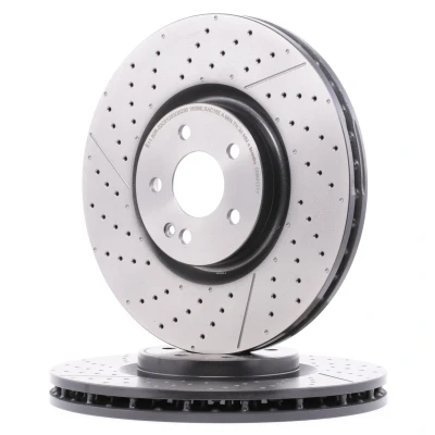 Imagen de BREMBO COATED DISC LINE 09.B913.11 Disco de freno 350 32 5 ranurado/perforado, ventilación interna revestido altamente carbonizado con tornillos