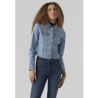 Imagen de Vero Moda Vmluna LS MIX GA NOOS Chaqueta vaquera, Mujer, Talla: Large, Light blue denim