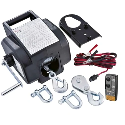 Imagen de RIBIMEX 4277 Cabrestantes para automóvil 5 toneladas Avance y retroceso 12 V Negro